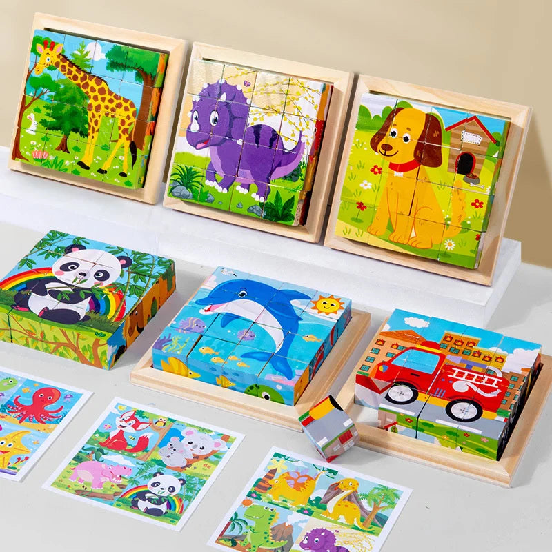 Puzzle Cubes en bois