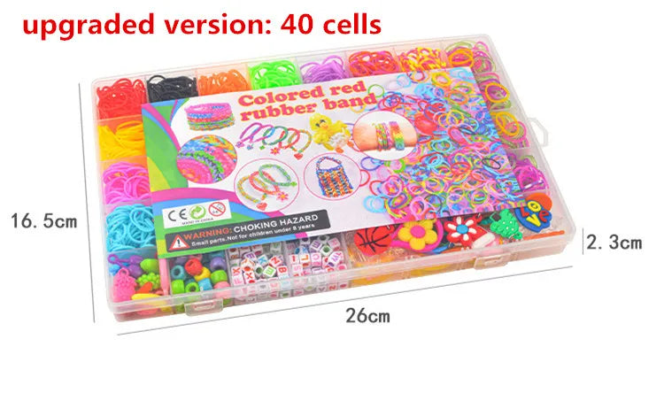 Coffret bracelets d'élastique DIY