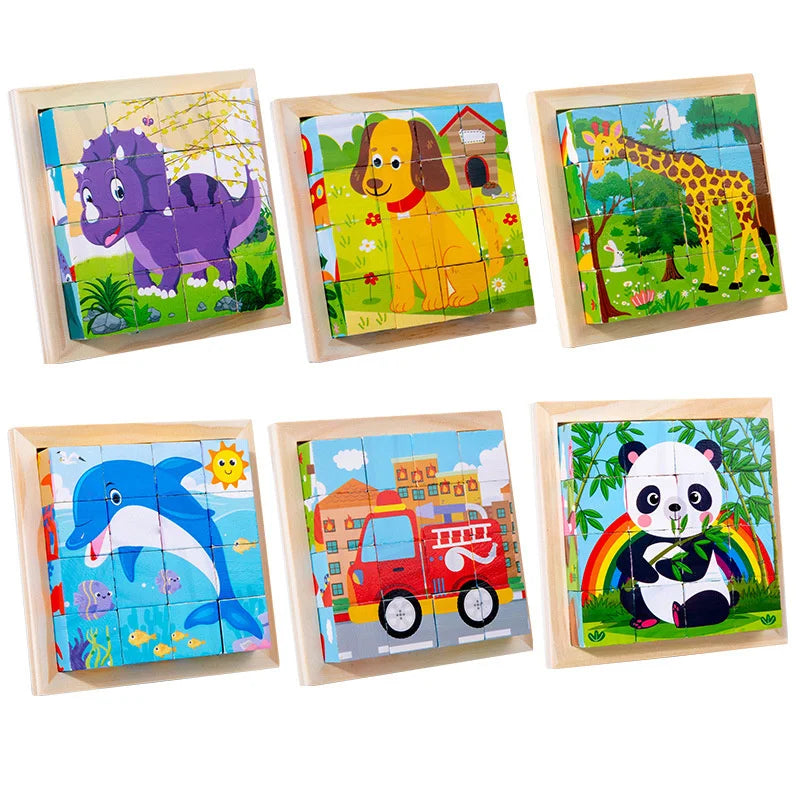 Puzzle Cubes en bois