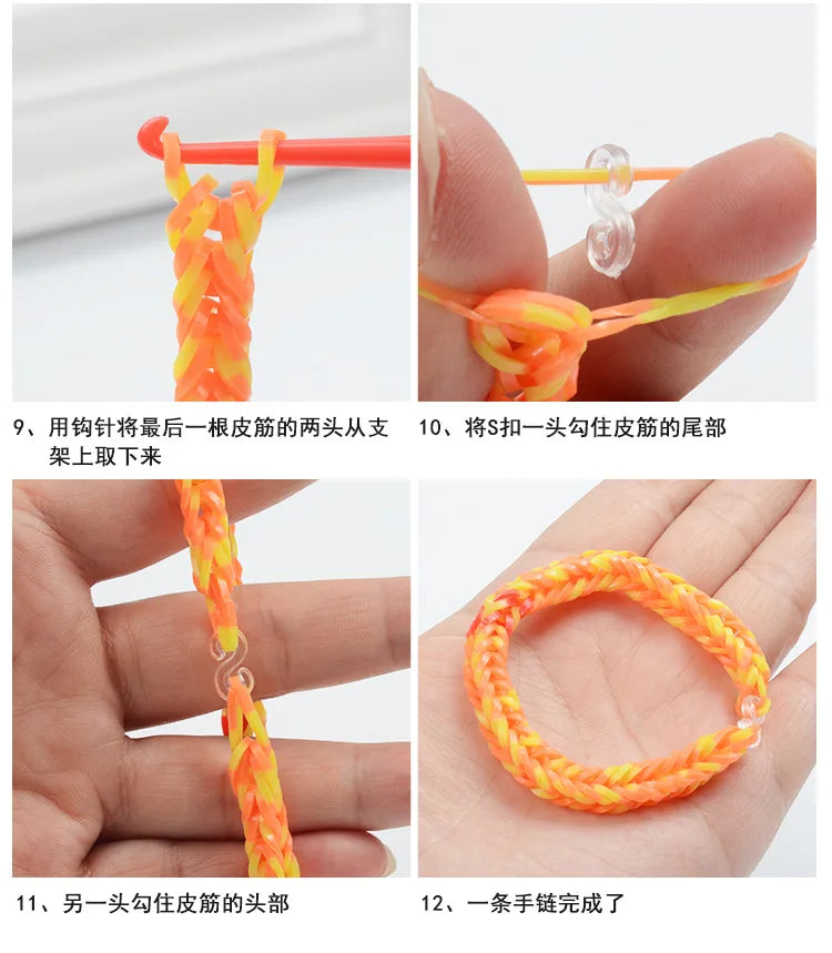 Coffret bracelets d'élastique DIY