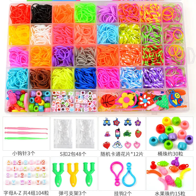 Coffret bracelets d'élastique DIY