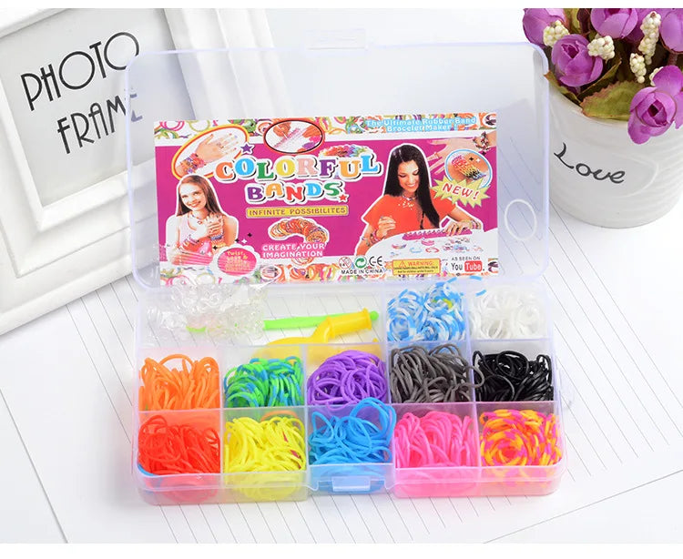 Coffret bracelets d'élastique DIY