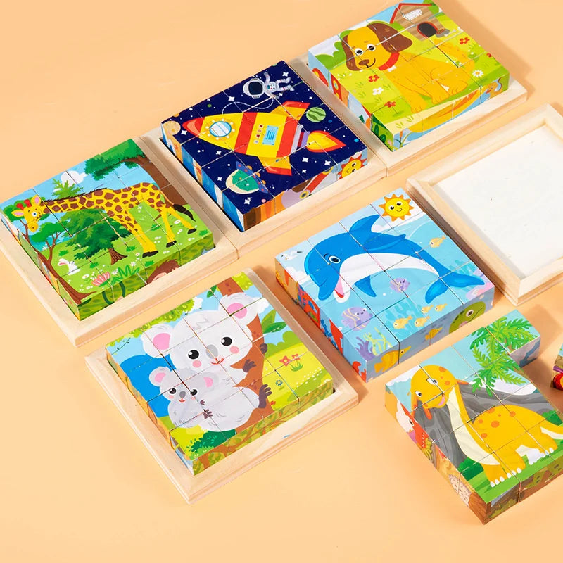 Puzzle Cubes en bois