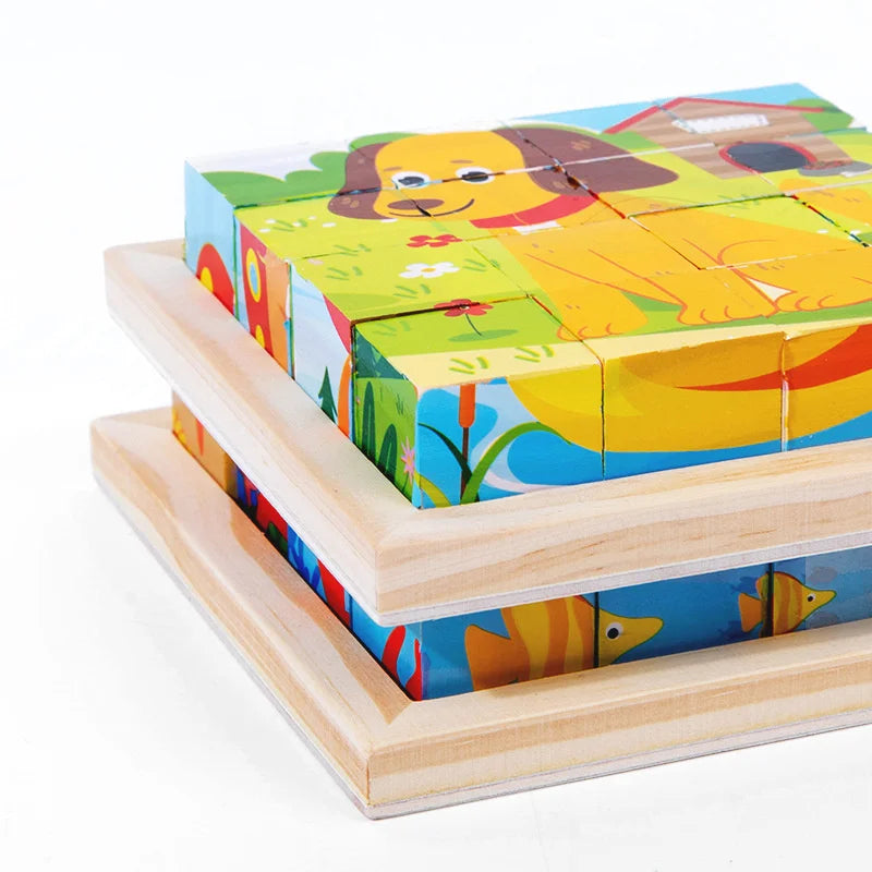 Puzzle Cubes en bois