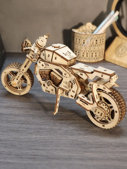 Maquette en bois - Moto