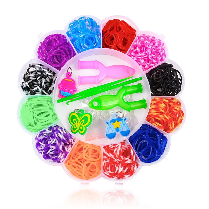 Coffret bracelets d'élastique DIY