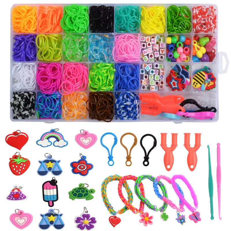 Coffret bracelets d'élastique DIY